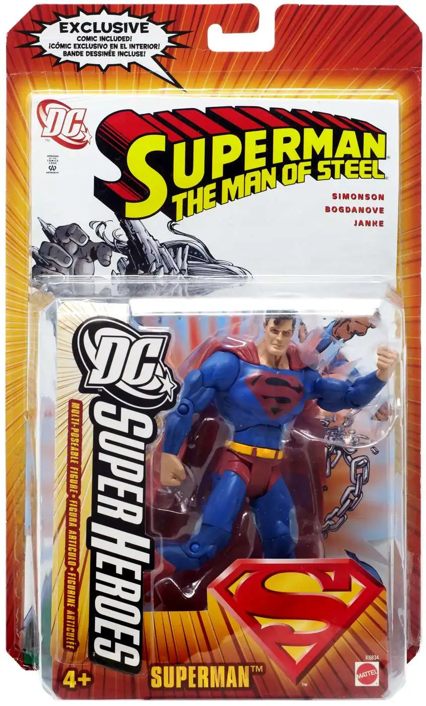 DC Justice League Action Steel Suit SUPERMAN 12" Poseable Figure by Mattel 