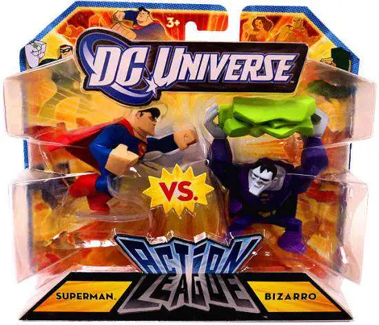 DC Universe Action League Superman vs. Bizarro 3-Inch Mini Figures