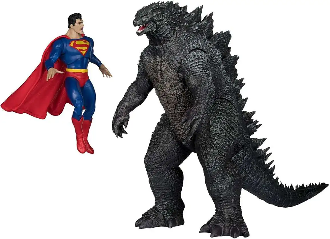 McFarlane Toys DC Multiverse Superman vs. Godzilla Deluxe Action Figure Set [Damaged Package, Justice League vs. Godzilla vs. Kong]