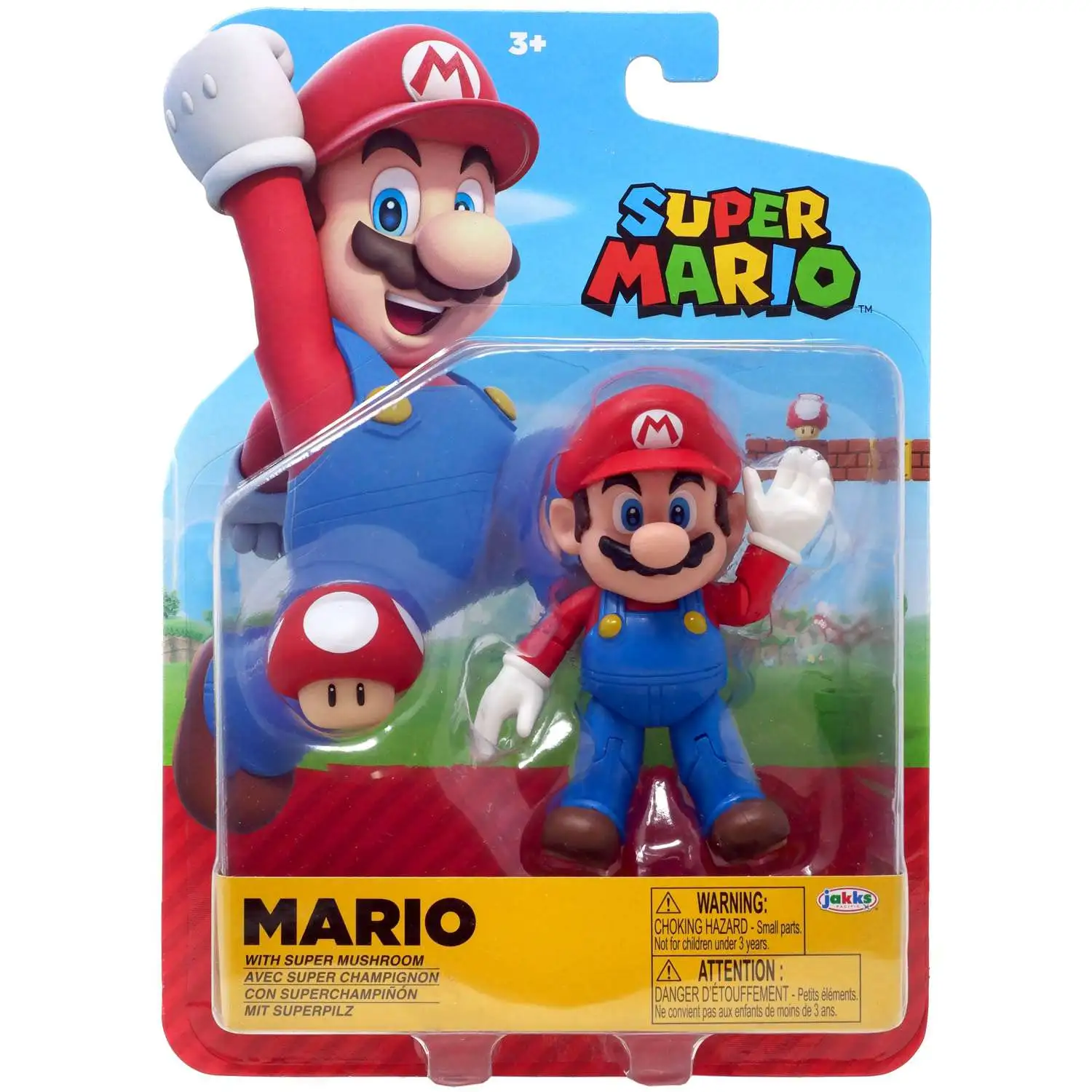 World of Nintendo Wave 42 Super Mario Action Figure [with Mushroom]