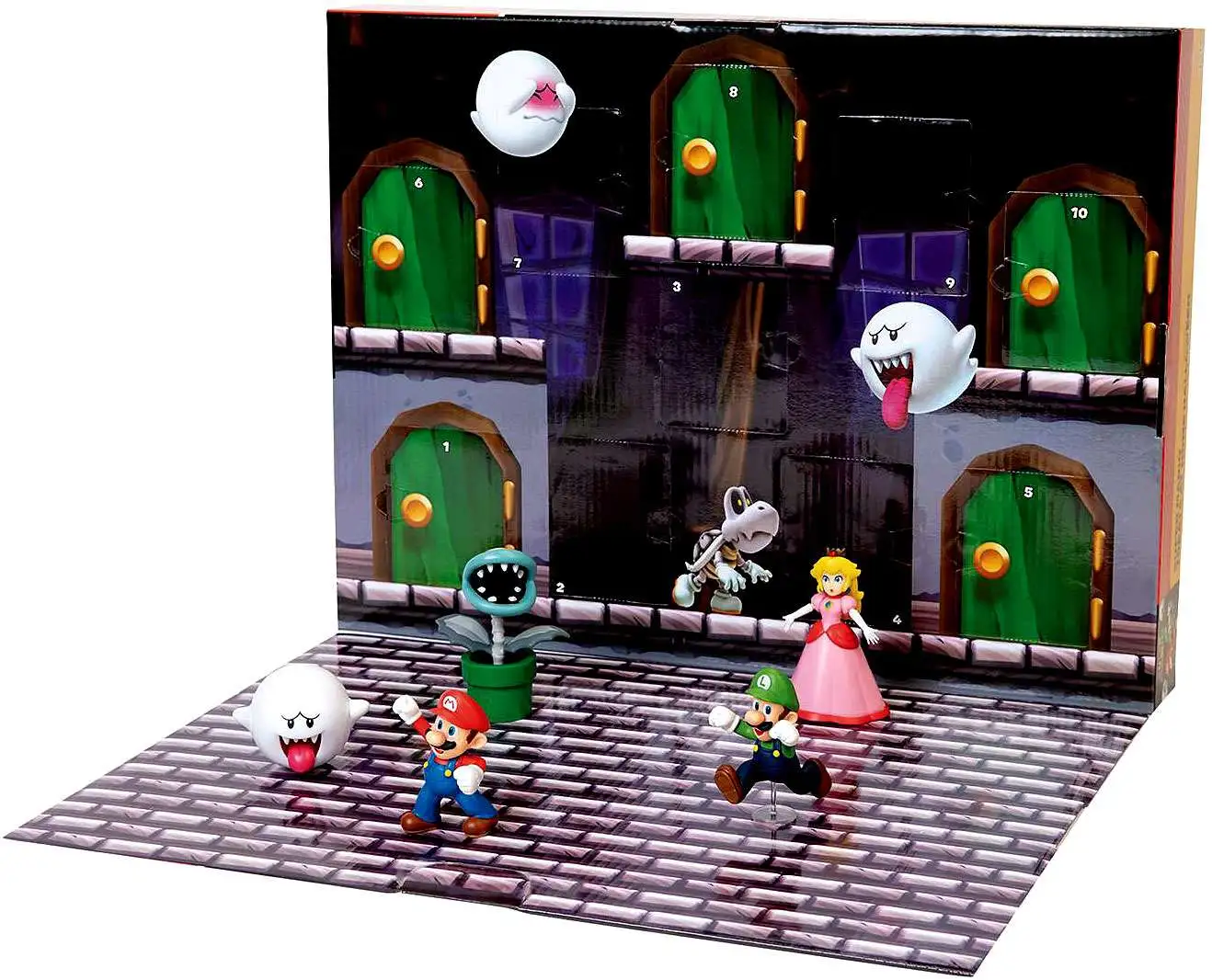 World of Nintendo Super Mario Treats at Home Halloween Pack Playset Includes 8 Mini Figures 2 Accessories Jakks - ToyWiz