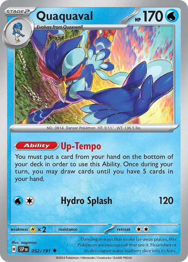 quaquaval pokemon card price Amazon.com: Quaquaval Pokémon Card Ex main image 1