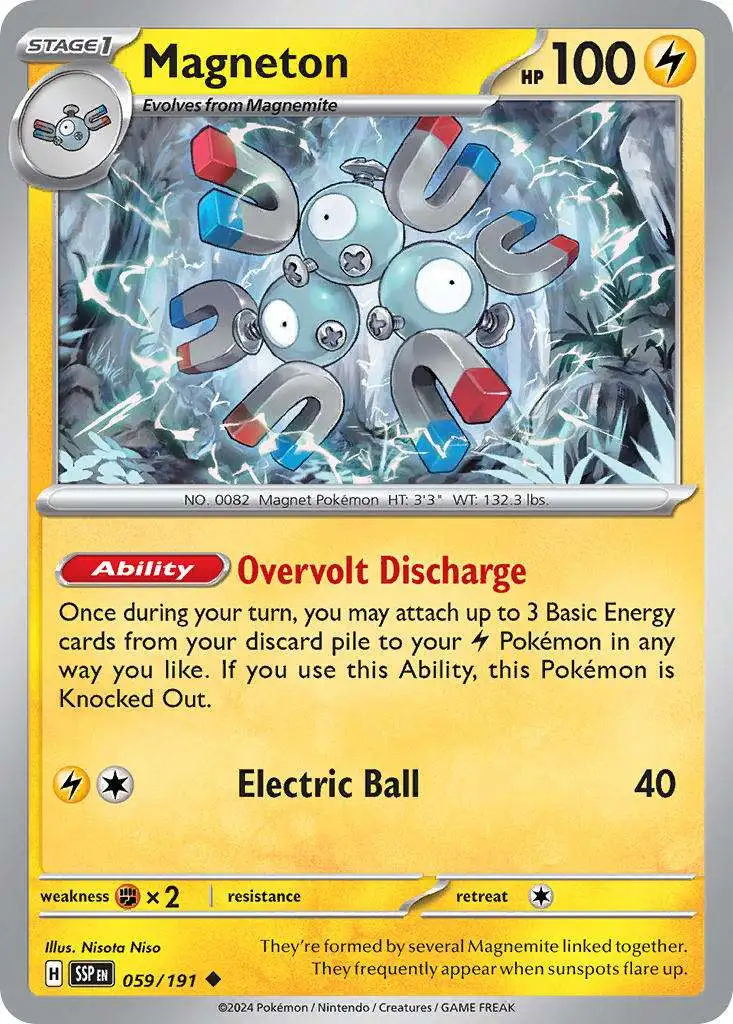 Pokemon Trading Card Game Surging Sparks Common Magneton #59