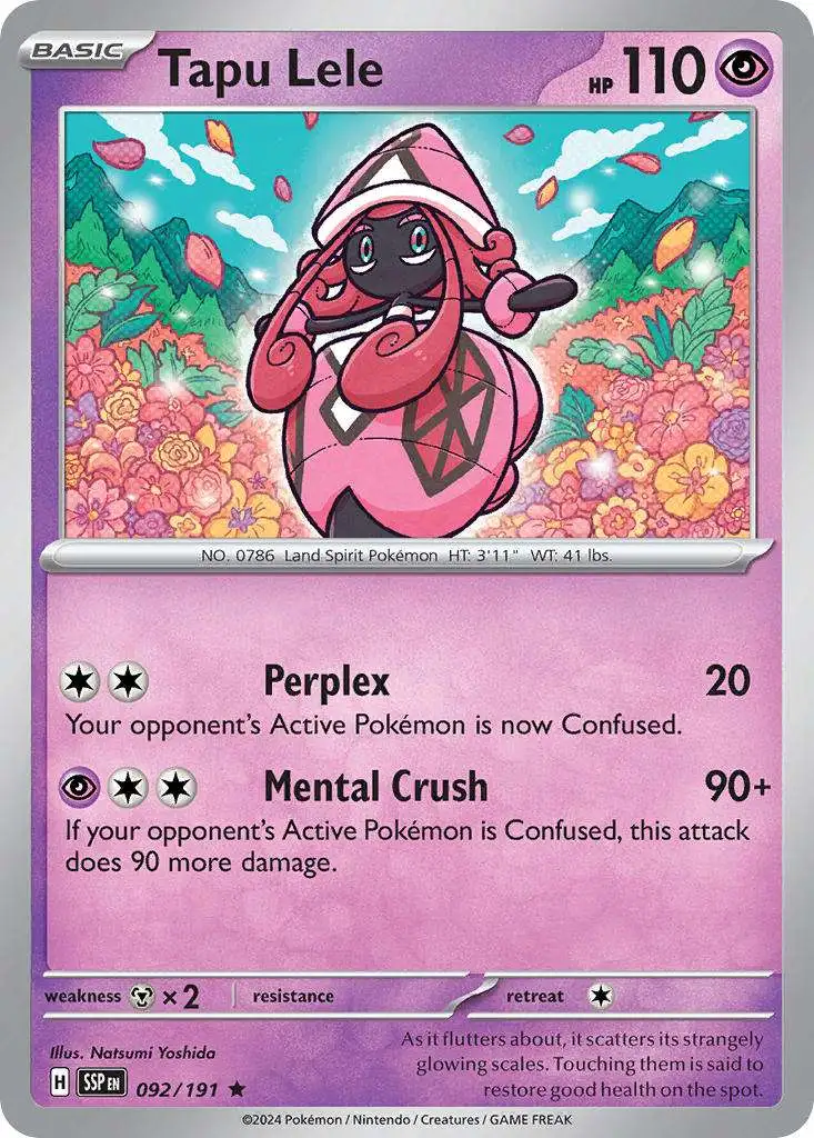 tapu pokemon cards Amazon.com: Pokemon - Tapu Koko ex 222/182 - Paradox Rift - Full Art -  Ultra Rare main image 0