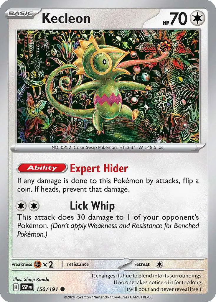 Pokemon Trading Card Game Surging Sparks Common Kecleon #150