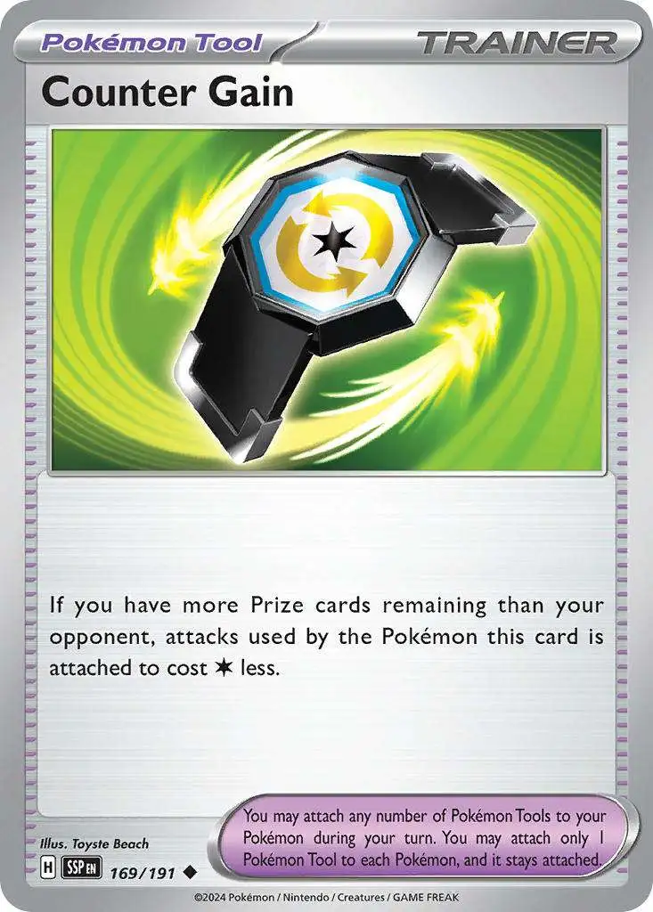 Pokemon Trading Card Game Surging Sparks Uncommon Counter Gain #169
