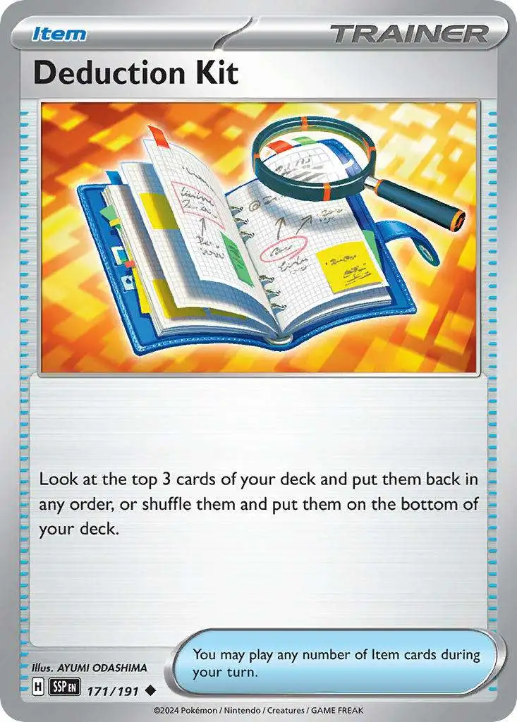 Pokemon Trading Card Game Surging Sparks Uncommon Deduction Kit #171