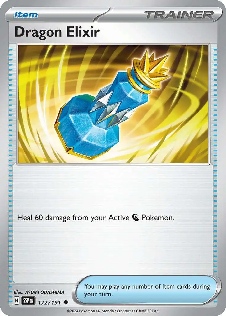 Pokemon Trading Card Game Surging Sparks Uncommon Dragon Elixir #172