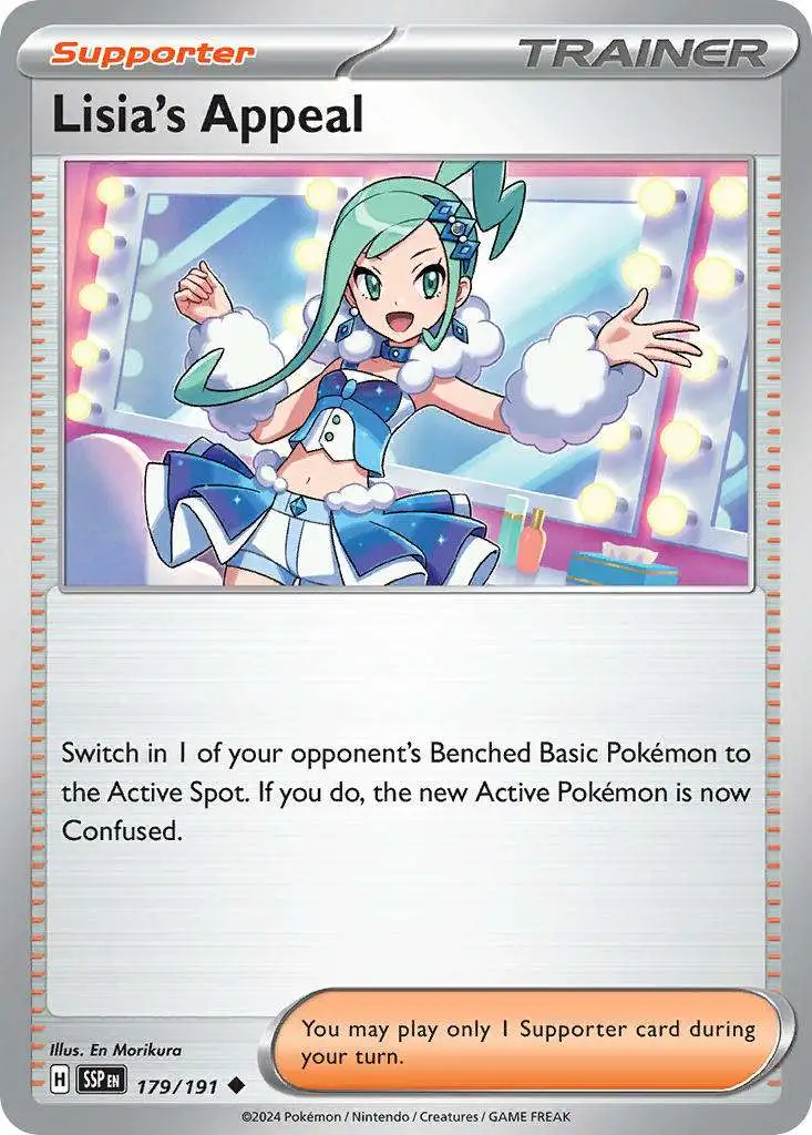Pokemon Trading Card Game Surging Sparks Uncommon Lisia's Appeal #179