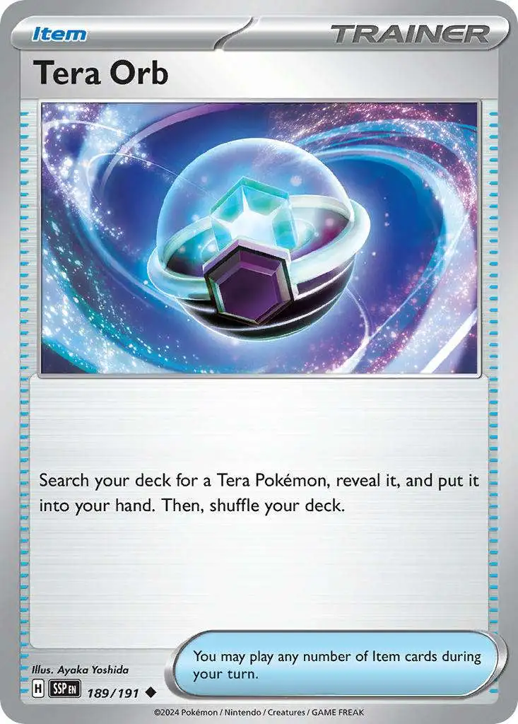 Pokemon Trading Card Game Surging Sparks Uncommon Tera Orb #189