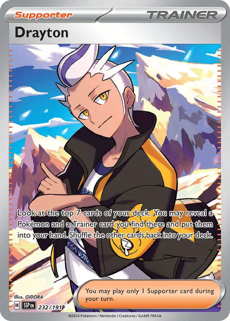 Pokemon Trading Card Game Surging Sparks Ultra Rare Drayton #232