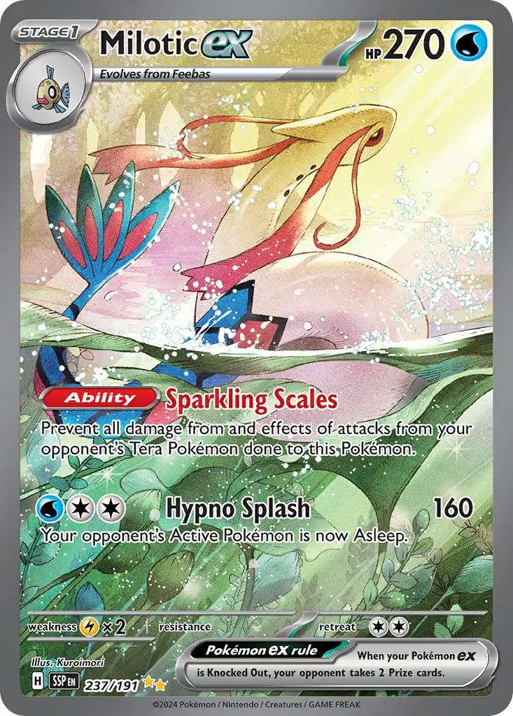 Pokemon Trading Card Game Surging Sparks Special Illustration Rare Milotic ex #237