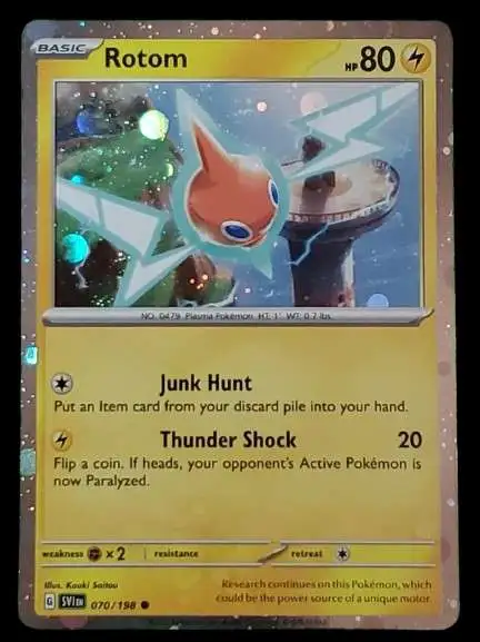 Pokemon Trading Card Game Scarlet & Violet Promo Rotom #70 [Cosmos Holo]
