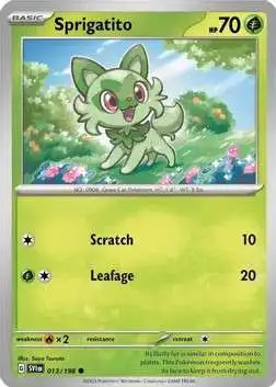 Pokemon Scarlet & Violet Base Set Promo Holo Sprigatito SVI 013