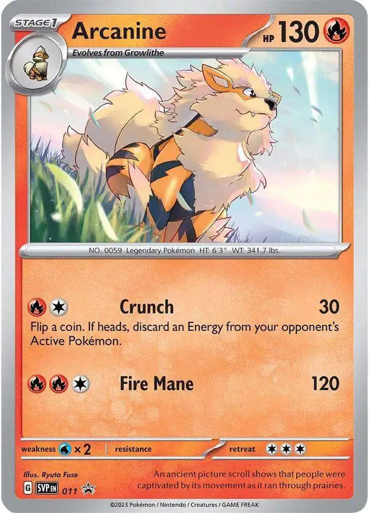 Pokemon Scarlet & Violet Promo Arcanine SVP011