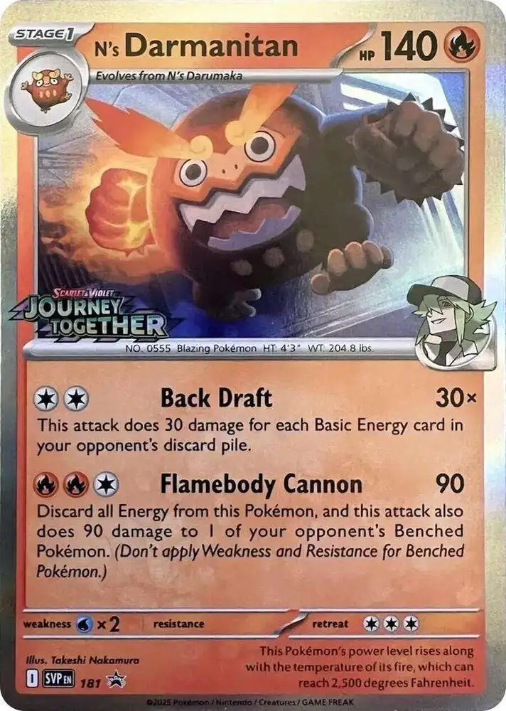 Pokemon Scarlet & Violet Promo N's Darmanitan SVP181