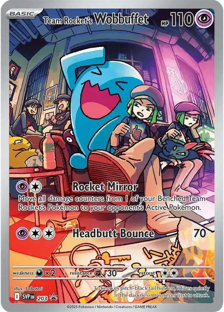 Pokemon Scarlet & Violet Promo Team Rocket's Wobbuffet SVP203