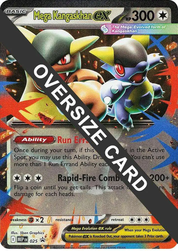 Pokemon Trading Card Game MEP: Mega Evolution Promo Promo Mega Kangaskhan ex MEP 025 [Oversized]