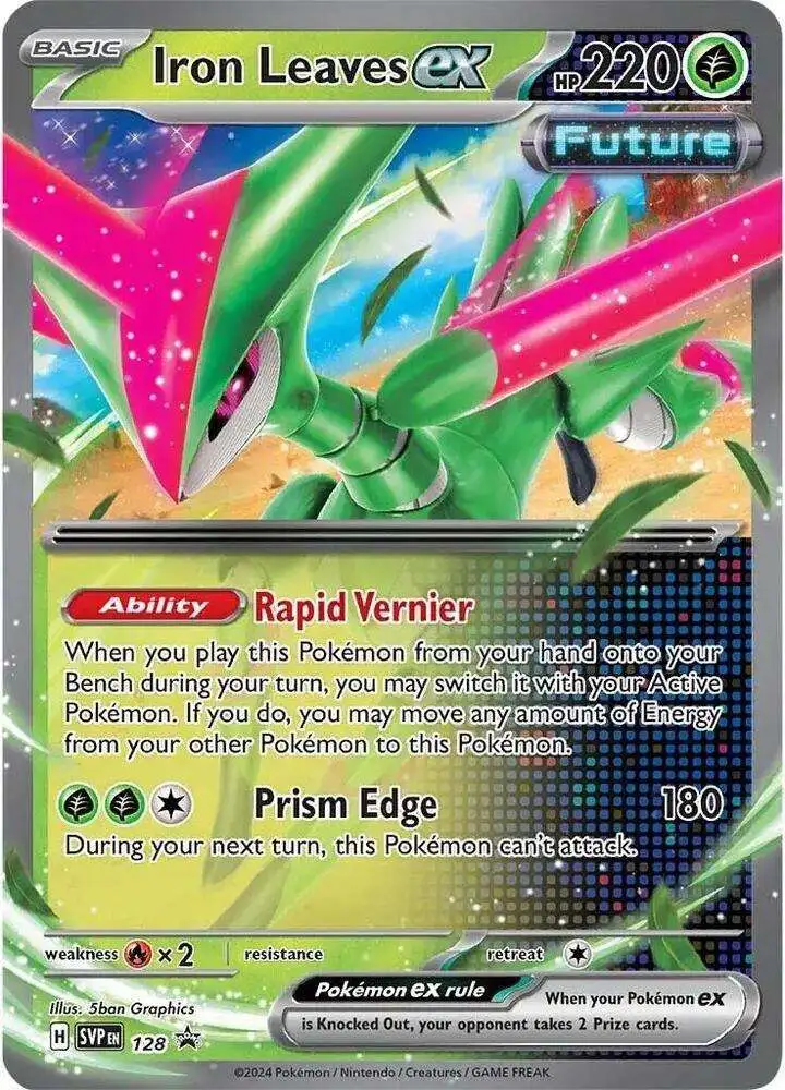 Pokemon Scarlet & Violet Promo Iron Leaves ex SVP128