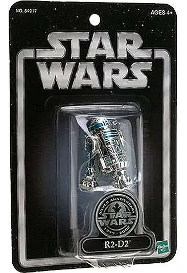 Star Wars SILVER ANNIVERSARY R2-D2 Action Figure MINT ON CARD 1977-2002 HASBRO 
