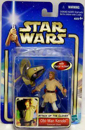 Star Wars Attack of the Clones 2002 Collection 2 Obi-Wan Kenobi Action Figure #03 [Coruscant Chase]