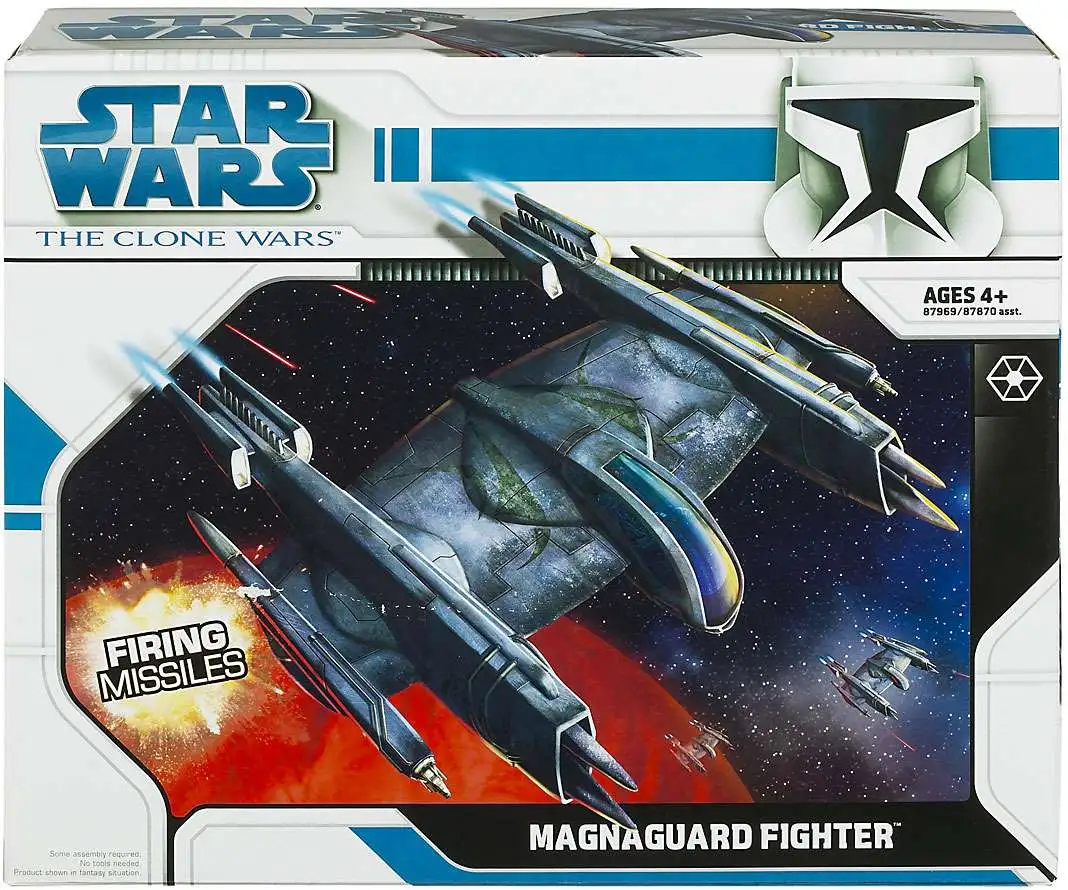 Star Wars Clone Wars 2008 Magna Guard Fighter Action Figure Vehicle