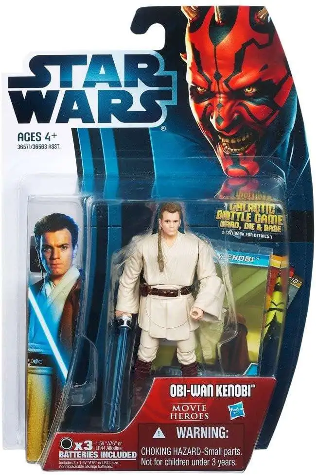 Star Wars Phantom Menace 2012 Movie Heroes Obi-Wan Kenobi Action Figure #16 [Version 2]
