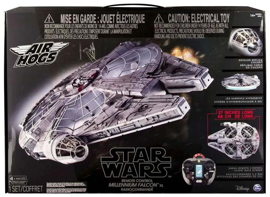 Wars Air Hogs Millennium Falcon Remote Control Package Spin Master - ToyWiz