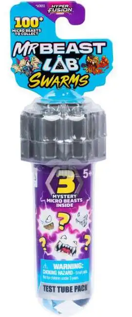 MrBeast Lab Swarms Hyper Fusion Series Test Tube Mystery Pack [3 RANDOM Micro Beast Figures]