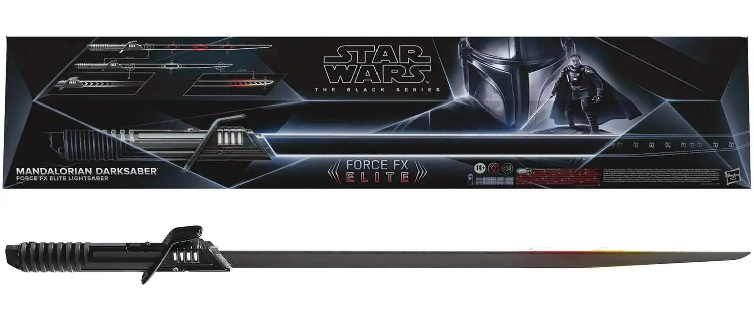 Star Wars Disney ELECTRONIC MANDALORIAN DARKSABER Lights and Sounds In Stock 