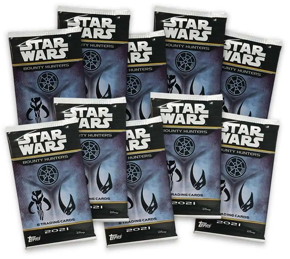 Star Wars Topps 2021 Bounty Hunters Trading Card BLASTER Box 10