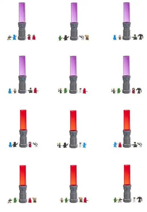 Star Wars Galaxy Micro Force WOW Series 1 X4 Characters Disney Lightsaber for sale online 