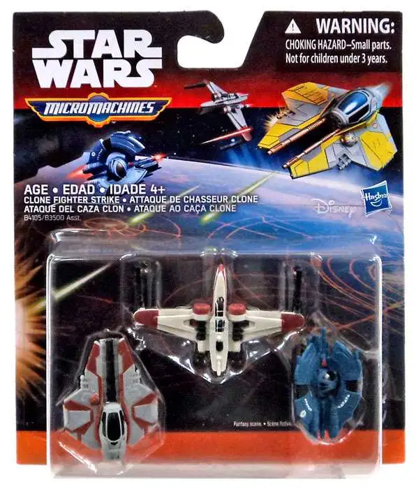 Star Wars The Force Awakens Micro Machines Clone Fighter Strike Vehicle 3-Pack