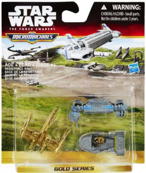 Star Wars The Force Awakens Micro Machines Gold Series Resistance Base Vehicle 3-Pack [Loose]