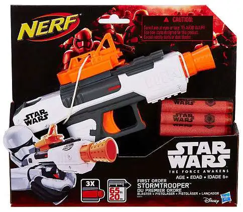 Brand New NERF The Force Awakens STORMTROOPER Dart BLASTER Star Wars FIRST ORDER 