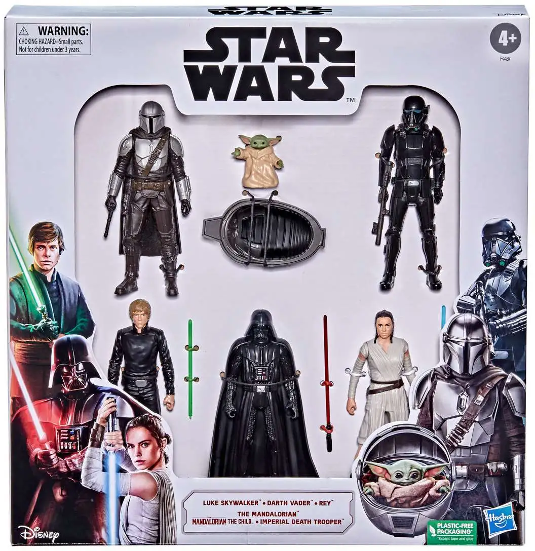 Star Wars Minifigures Baby Yoda Darth Vader Kylo Ren Sith Luke Skywalker Obi Wan 