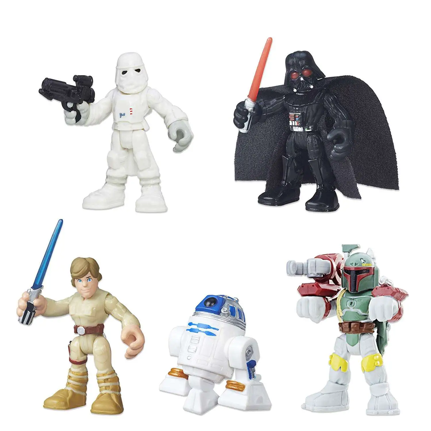 LOT Star Wars Galactic Heroes Chewbacca C3PO Yoda stormtrooper 2.5''  FIGURE TOY 