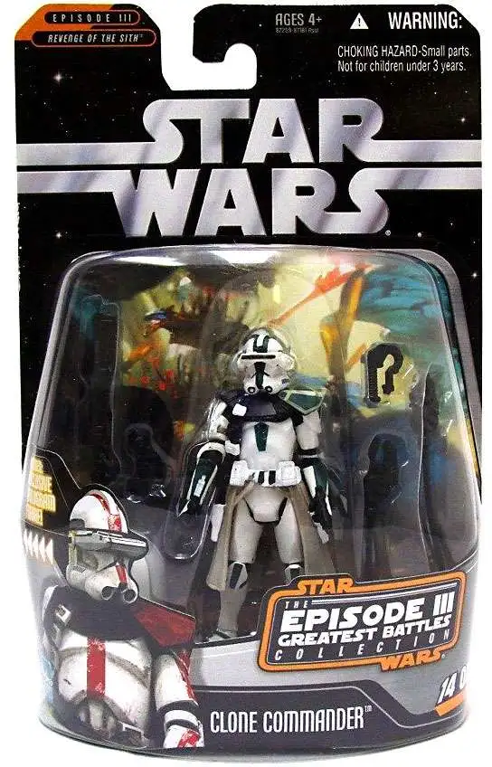 Star Wars Revenge of the Sith 2006 Episode III Greatest Battles Clone Commander Action Figure #14 of 14