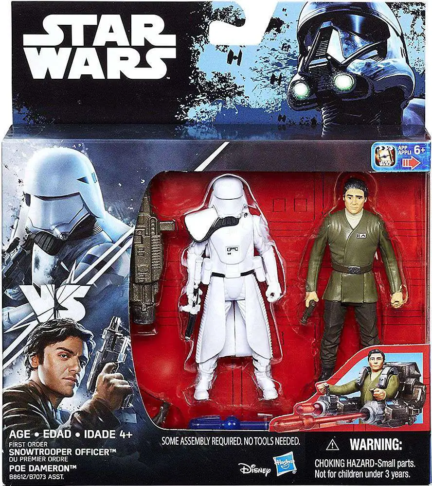The Force Awakens 3.75 Inch 2 Pack Snap Wexley and First Order Snowtr Star Wars 