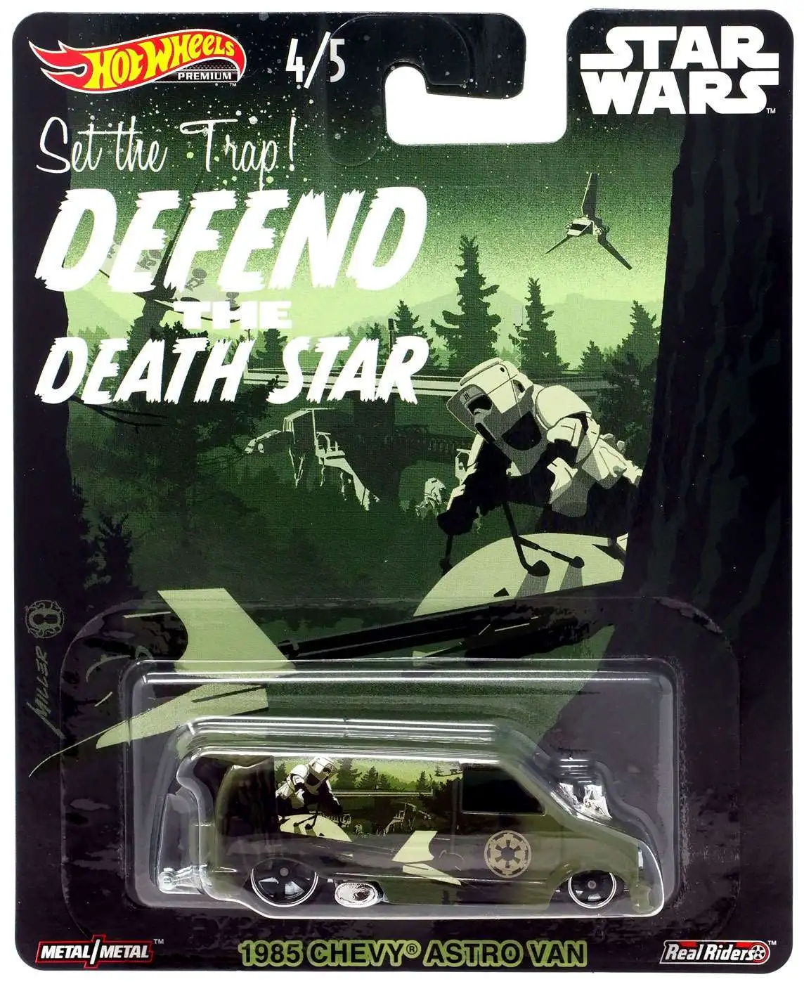 Hot Wheels Star Wars 1985 Chevy Astro Van Diecast Car [Defend the Death Star]