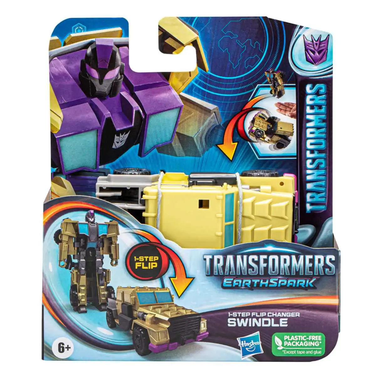 Transformers Earthspark 1 Step Flip Changer Swindle Action Figure