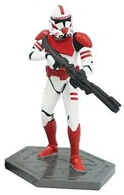 Disney Star Wars Troopers Phase II Red Trooper 4-Inch PVC Figure [Loose]