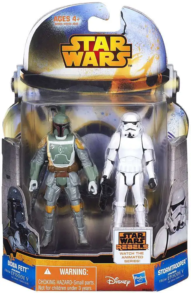 Star Wars The Empire Strikes Back Mission Series Boba Fett & Stormtrooper Action Figure 2-Pack MS05 [Episode V]