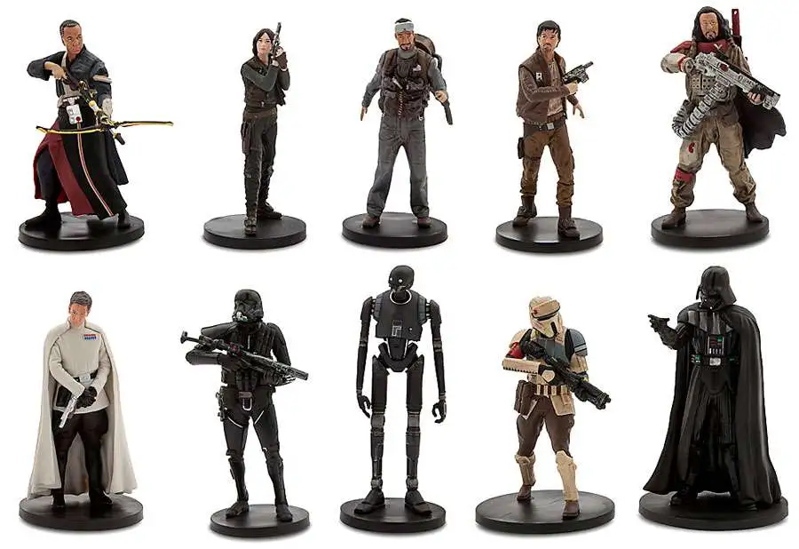 Star Wars Rogue One A Star Wars Story 10 Piece Deluxe Figurine Set Disney Store 