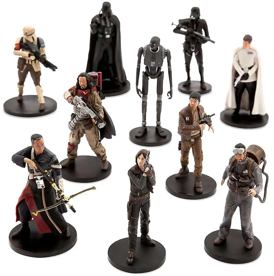 DISNEY PARKS 10 Piece Star Wars Deluxe Figurine Rogue one Play set cake topper 
