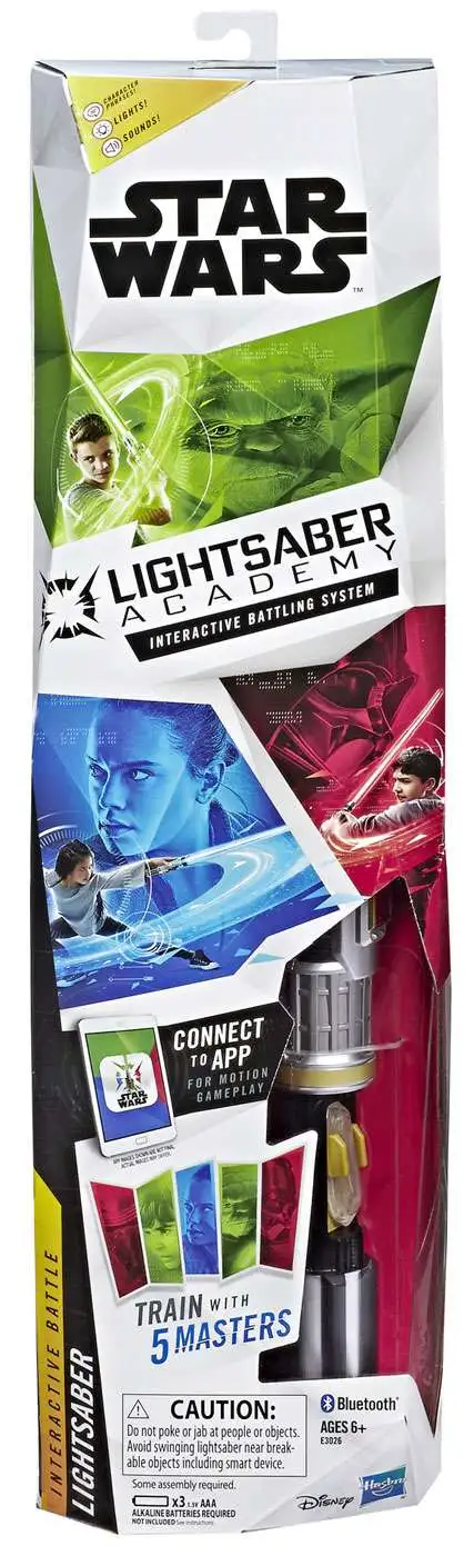 Star Wars Lightsaber Academy Interactive Battle Lightsaber [Character Phrases, Lights, & Sounds]