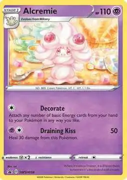 Pokemon Trading Card Game Sword & Shield Rare Alcremie SWSH058 [Cosmos holo]