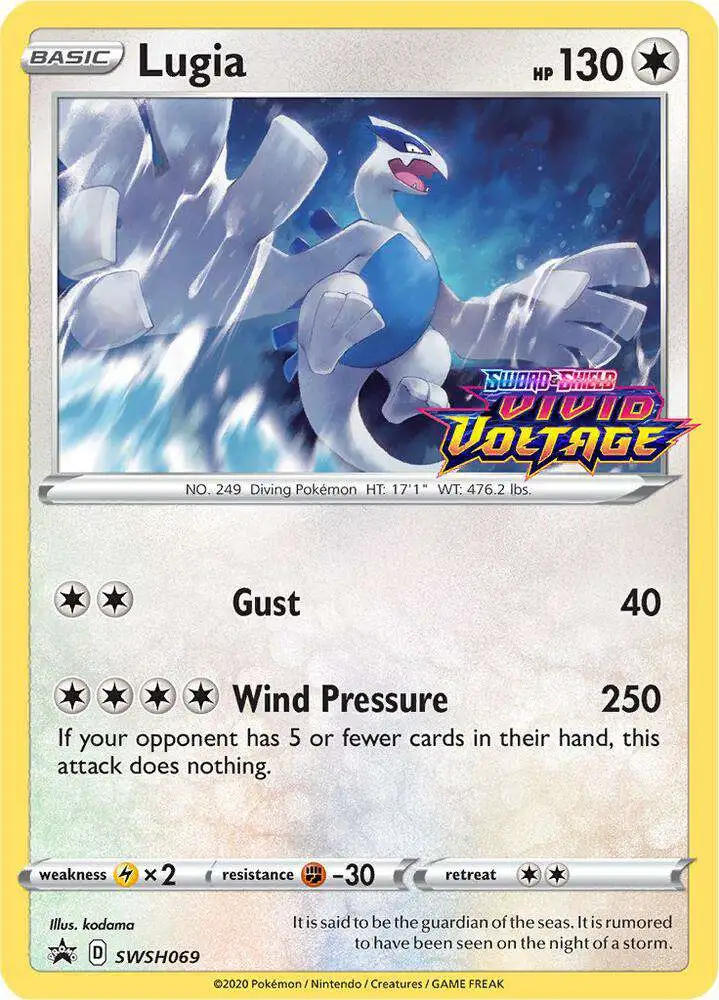 Pokemon Vivid Voltage Lugia Loose Deck SWSH069