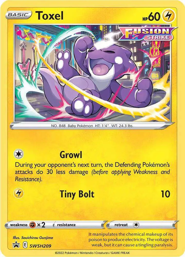 Pokemon Trading Card Game Sword & Shield Promo Toxel SWSH209