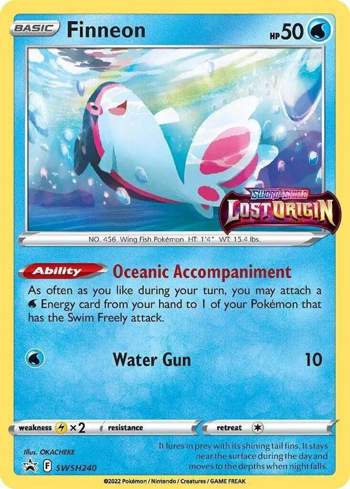 Pokemon Lost Origin Finneon Loose Deck SWSH240
